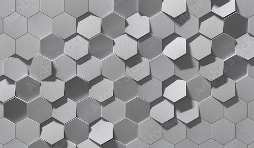 Fototapeta Geometryczna moc metalu