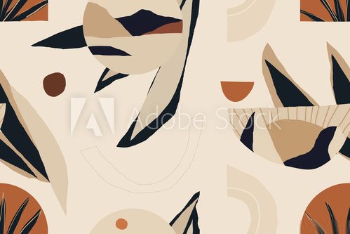 Fototapeta Geometryczne formy i naturalne barwy