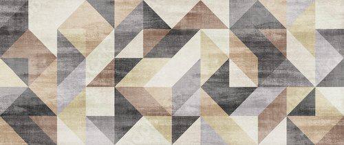Fototapeta Geometryczne mozaiki w naturalnych barwach