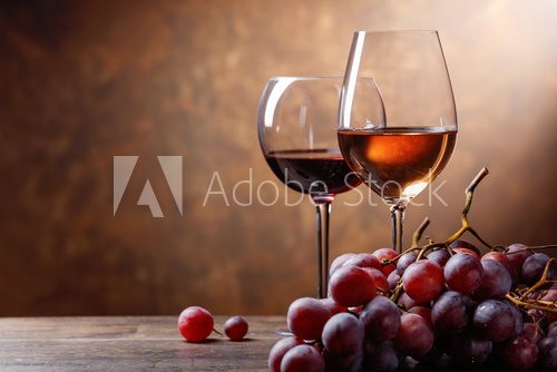 Fototapeta Glasses of wine .