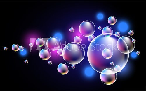 Fototapeta Glowing bubbles