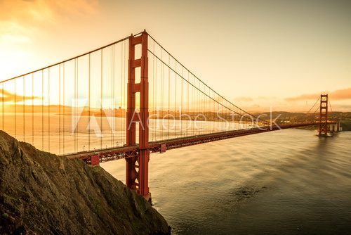 Fototapeta Golden Gate Bridge in the morning famous landmark in San Francisco California USA