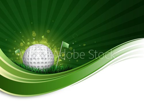 Fototapeta golf ball wave
