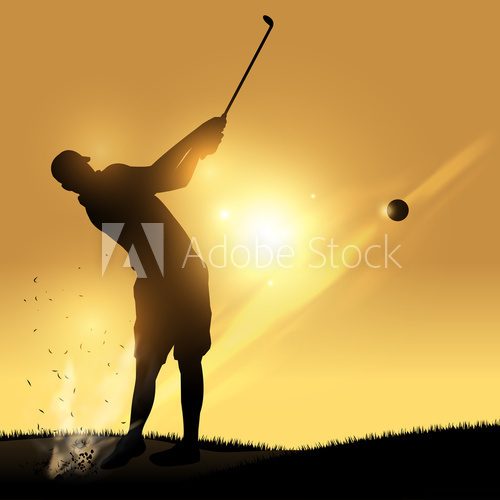 Fototapeta Golfer swing