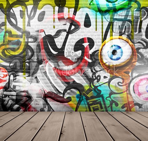 Fototapeta Graffiti on wall
