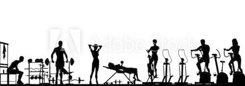 Fototapeta Gym foreground