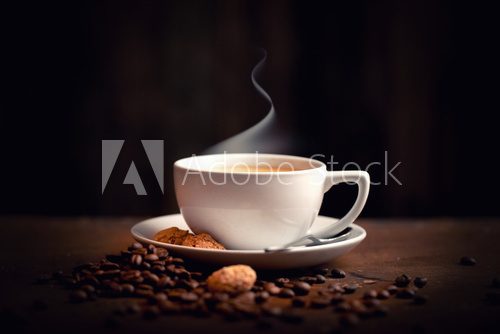 Fototapeta heiÃer, frischer Kaffee