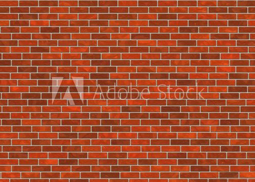 Fototapeta hi-res red small brick wall pattern