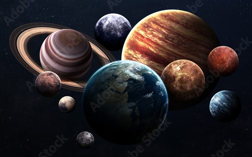 Fototapeta High resolution images presents planets of the solar system. This image elements furnished by NASA