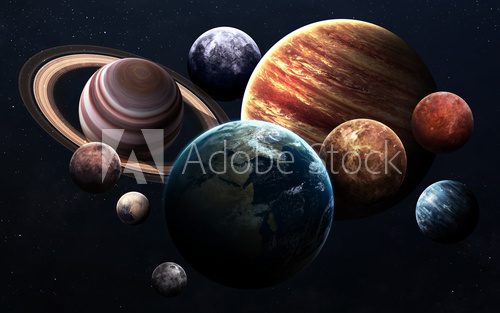 Fototapeta High resolution images presents planets of the solar system. This image elements furnished by NASA