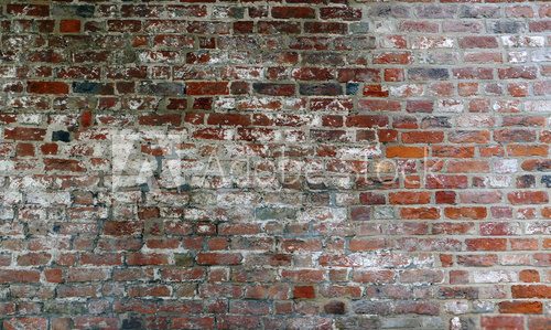 Fototapeta Hintergrund Textur, alte Mauer aus Backstein oder Ziegel