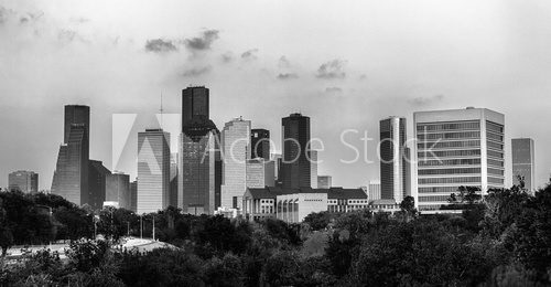 Fototapeta Houston in Black And White