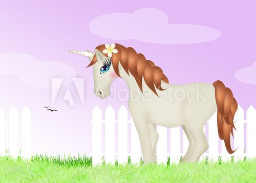 Fototapeta illustration of unicorn