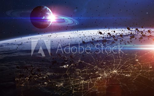 Fototapeta Infinite space background with nebulas and stars. This image elements furnished by NASA