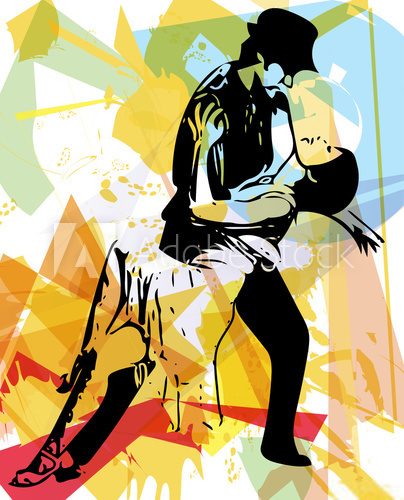 Fototapeta Latino Dancing couple