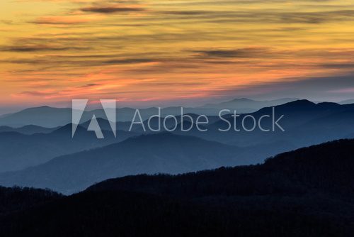 Fototapeta Layers of the Blue Ridge Mountains