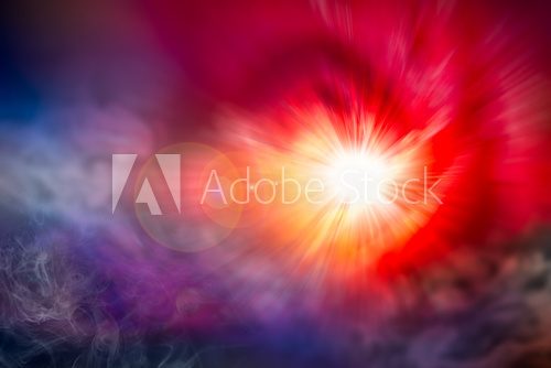 Fototapeta Light beam with flare