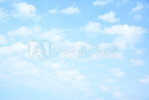 Fototapeta Light blue sky with clouds