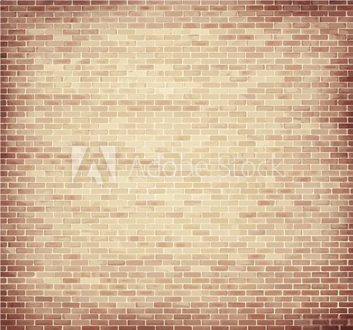 Fototapeta Light brown brick wall texture