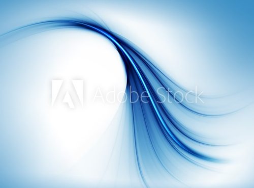 Fototapeta linear blue wavy dynamic motion