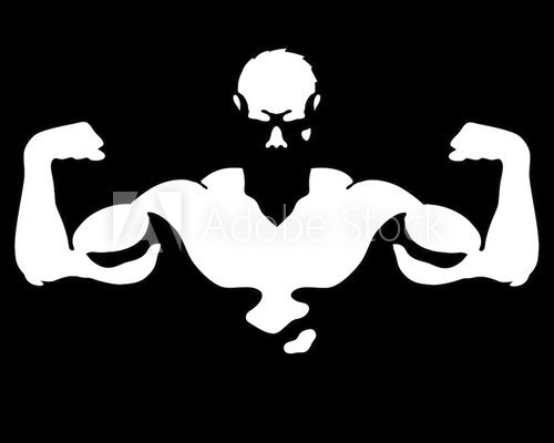 Fototapeta Man with muscles vector
