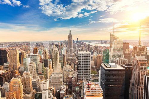 Fototapeta Manhattan aerial view