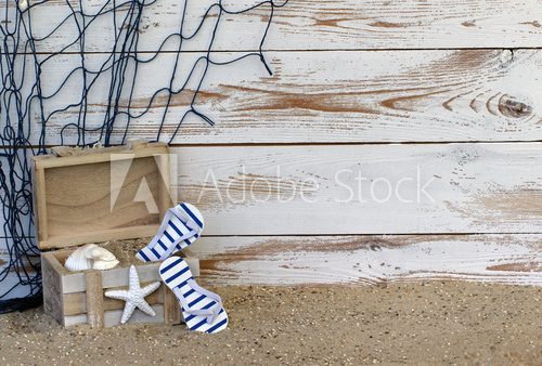 Fototapeta Marynistyczna eksplozja na plaży