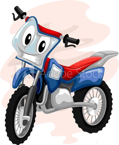 Fototapeta Mascot Motocross Bike