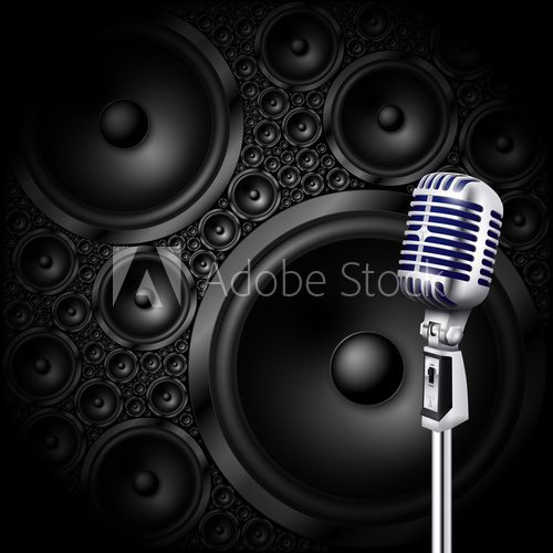 Fototapeta microphone/speaker