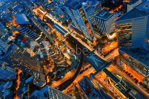 Fototapeta Modern building night view