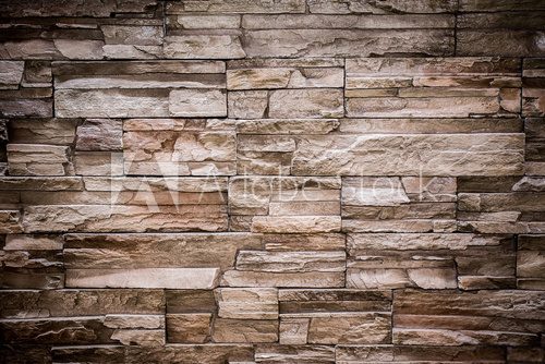 Fototapeta Modern stone brick texture wall background