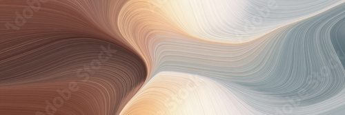 Fototapeta moving header with silver, old mauve and pastel gray colors. dynamic curved lines with fluid flowing waves and curves