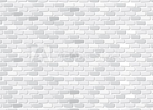 Fototapeta mur de briques blanc