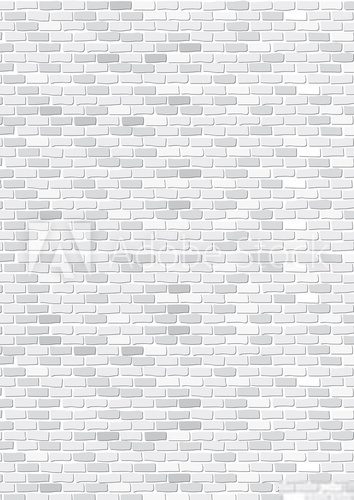 Fototapeta mur de briques blanc