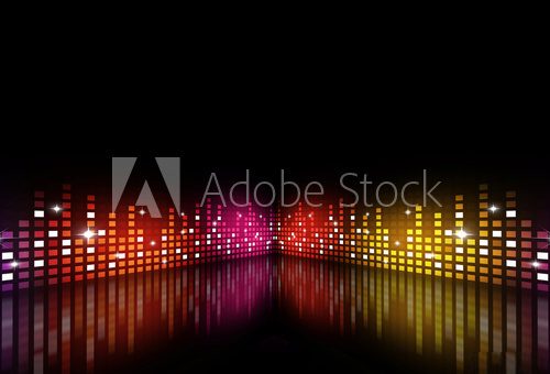 Fototapeta Music Multicolor Party Equalizer