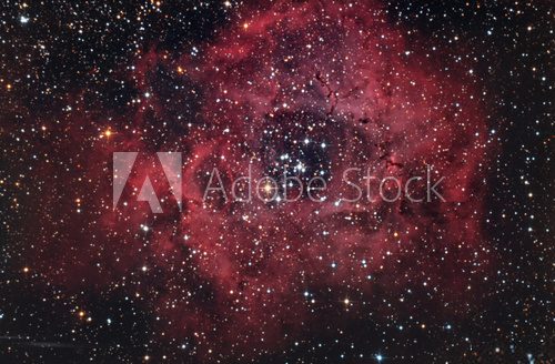 Fototapeta Nebulosa rossa nel cielo notturno