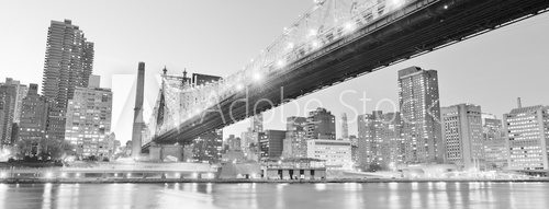 Fototapeta New York City night panorama