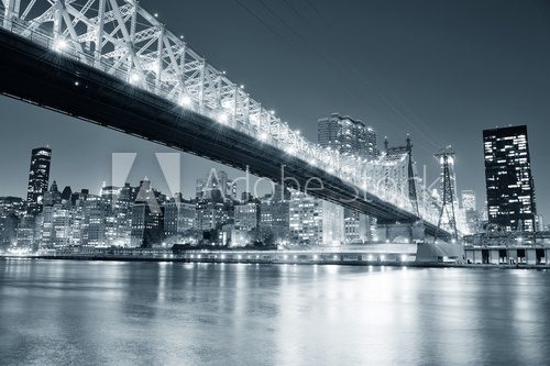 Fototapeta New York City night panorama