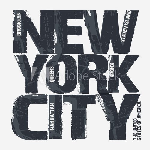 Fototapeta New York City Typography design