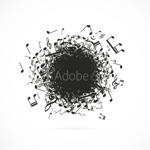 Fototapeta notes de musique