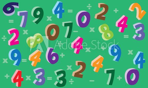 Fototapeta number