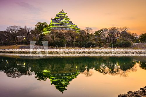 Fototapeta Okayama Castle in Okayama, Japan