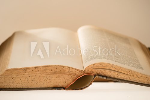 Fototapeta Old Book, Selective focus