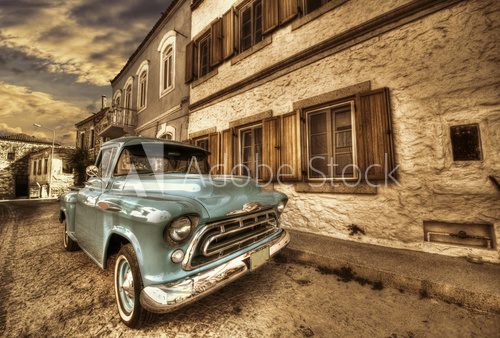 Fototapeta Old Classic Car on Street