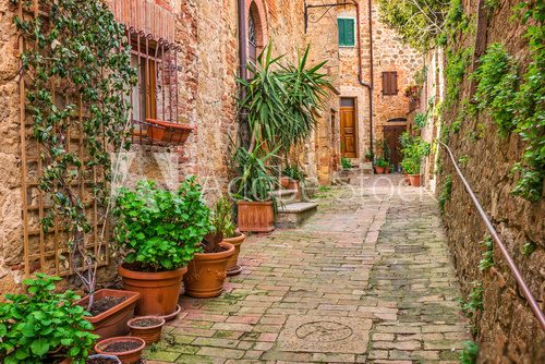 Fototapeta Old town Tuscany Italy