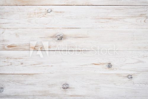Fototapeta Old white painted wooden background
