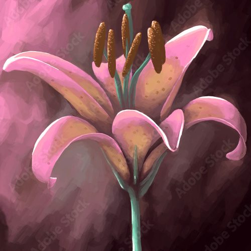Fototapeta painting still life flower 