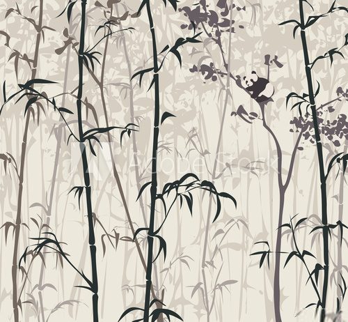 Fototapeta Panda in the Bamboo Forest