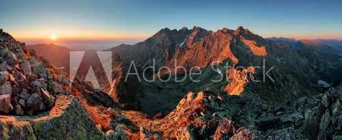 Fototapeta Panorama mountain autumn landscape