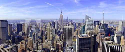 Fototapeta Panorama of Manhattan skyline in New York City, USA